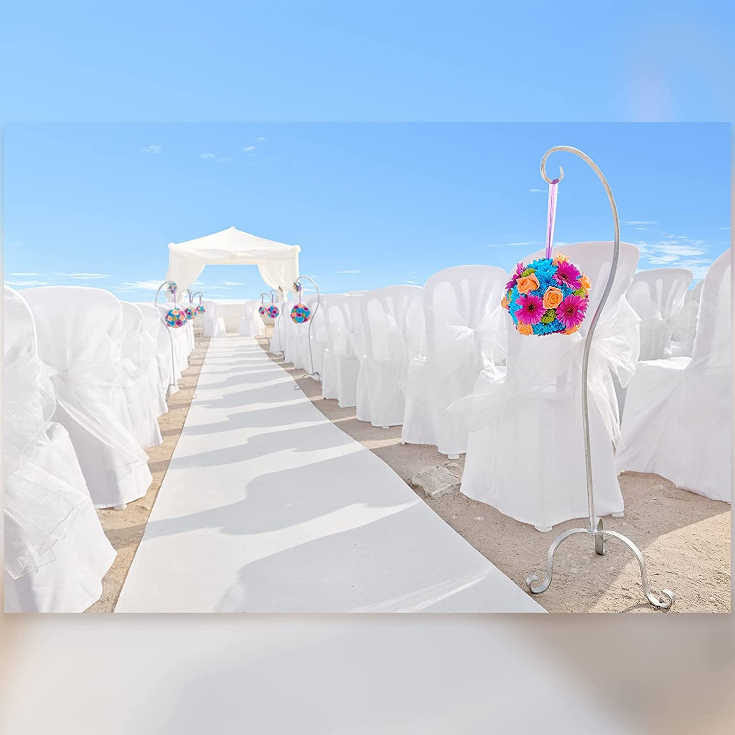 Aisle Runner White - Düğün beyaz halı kaymaz koridor otel