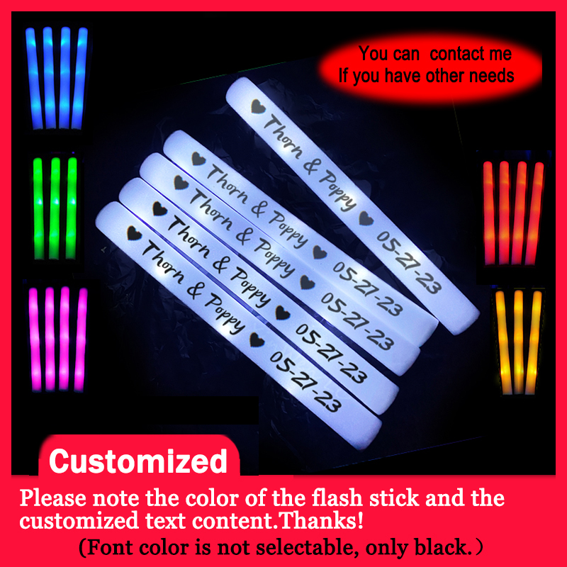 Wedding Supply Bulk - 20/30/40 adet RGB LED kızdırma köpük