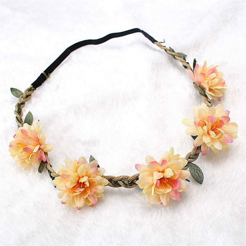 Wedding Supply List - Kadın düğün çiçek bandı kızlar Boho