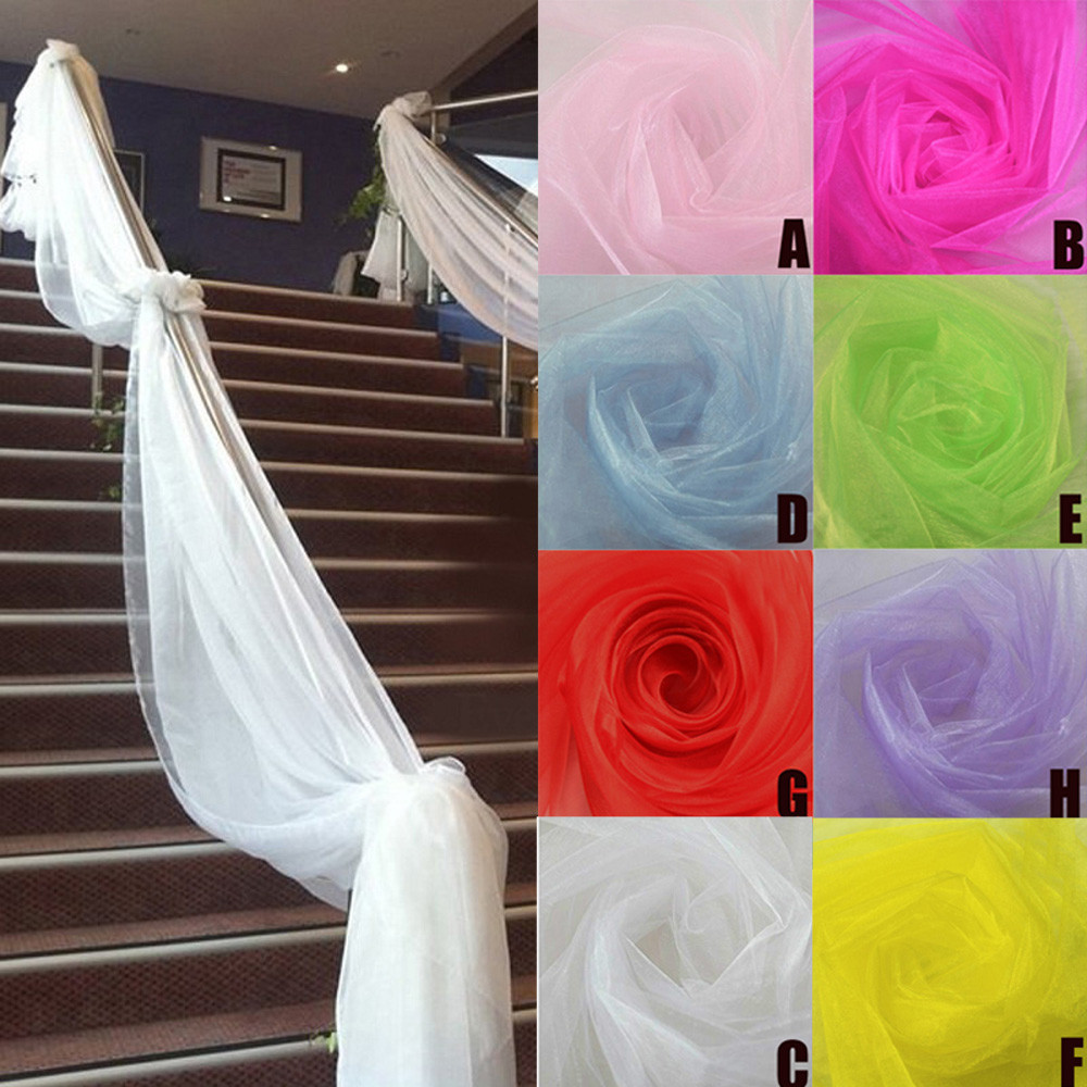 Chair Sash Organza - Düğün Dekorasyon Tül Rulo Kristal Organze