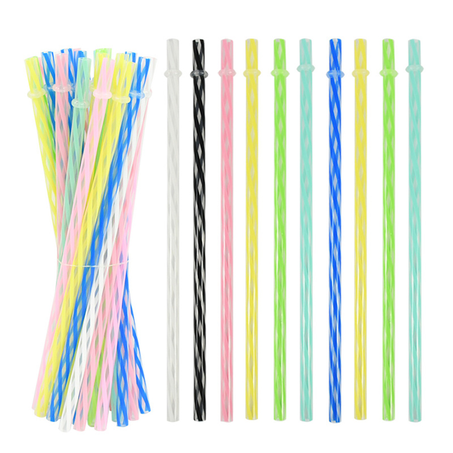 Wedding Supply Bulk - 25 adet renkli çizgili yeniden kullanılabilir