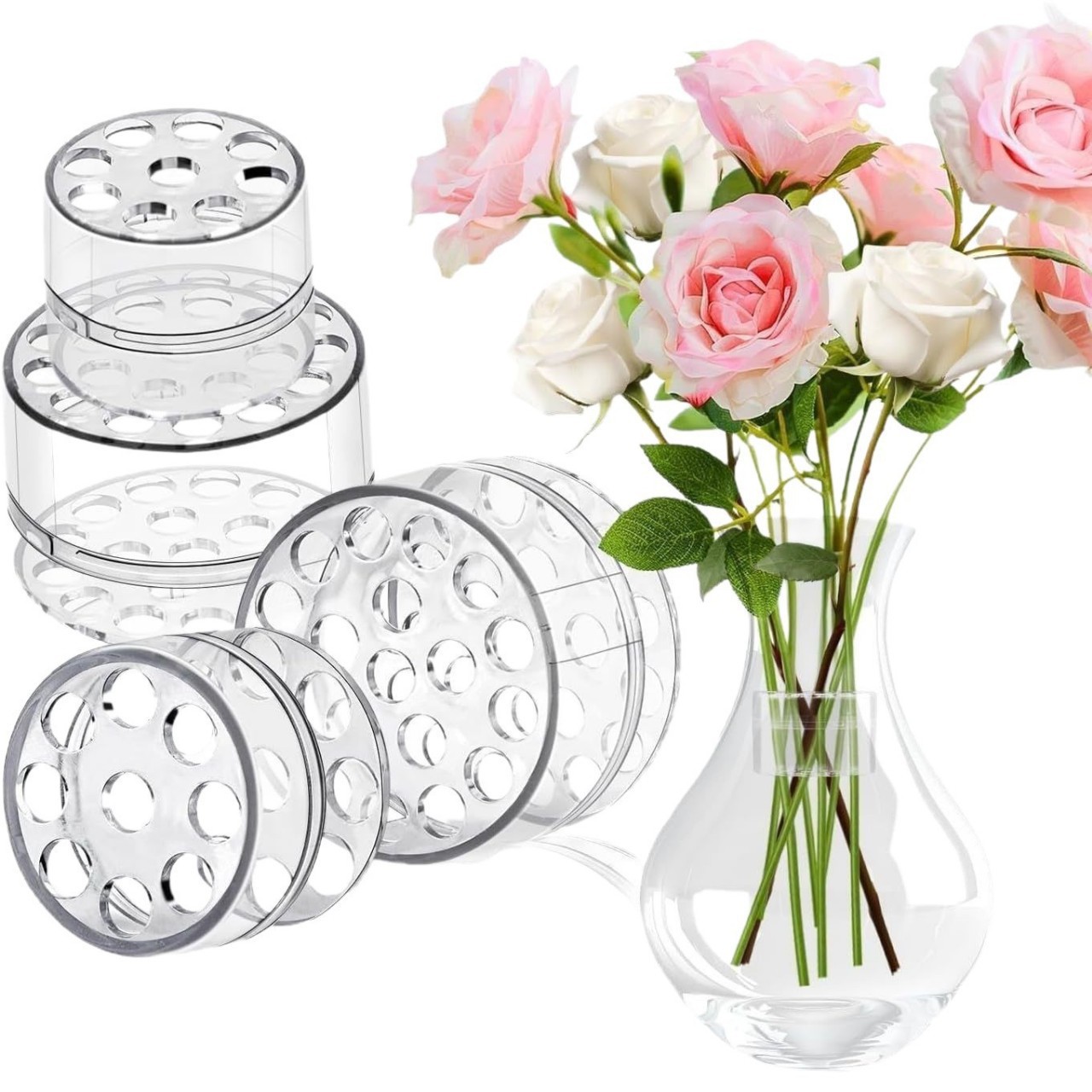 Flower Girl Basket - Spiral İkebana Çiçek Sapı Tutucu, Vazolar