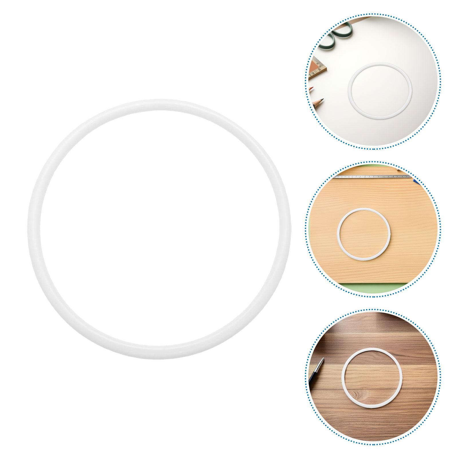 Wedding Floral Supply - 40 adet Dreamcatcher Hoop Plastik Çelenk