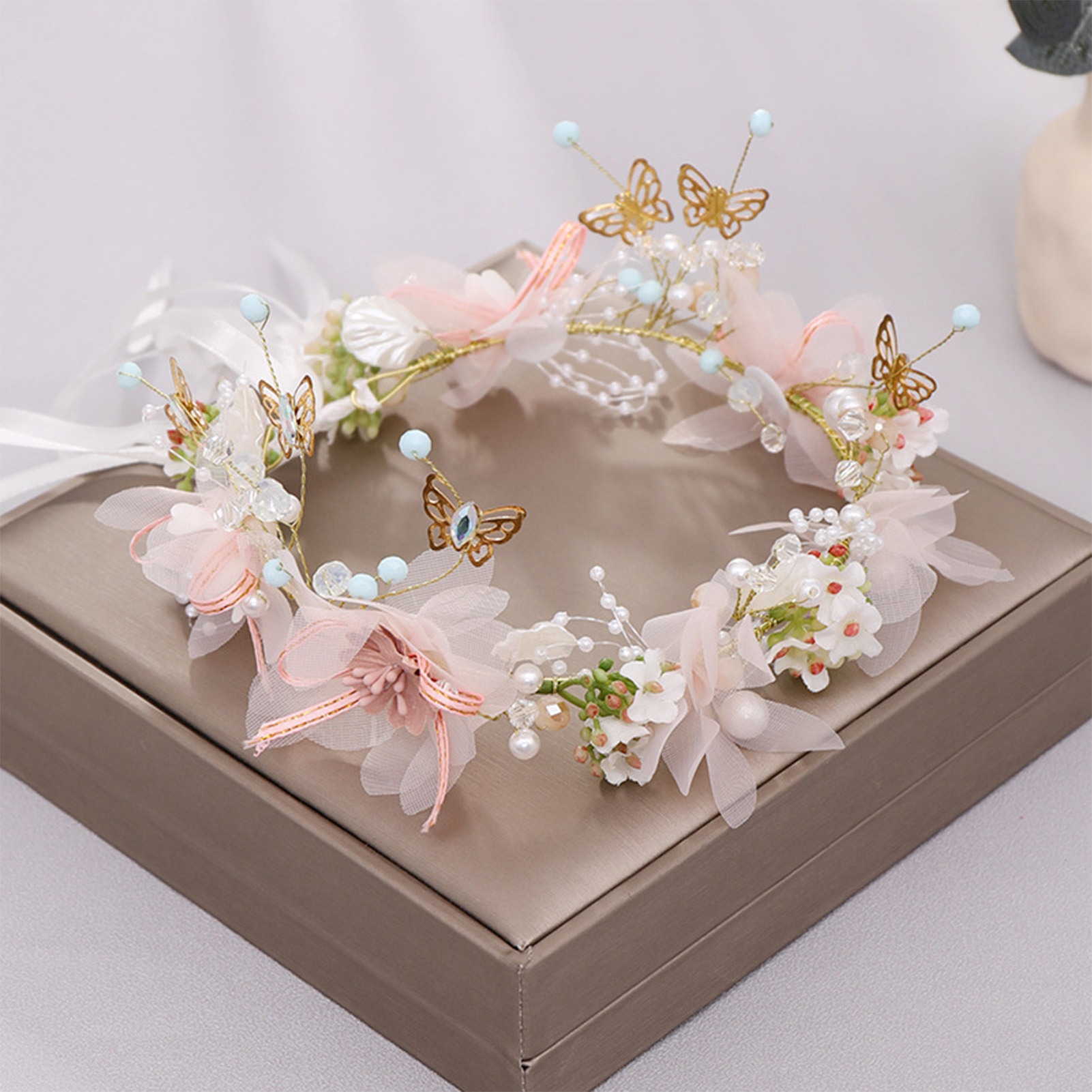 Wedding Supply List - Kadın kızlar çiçekli kafa bandı gelin