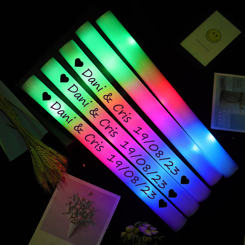 Wedding Supply Bulk - 12/30/60 adet LED parlak çubuk kolye