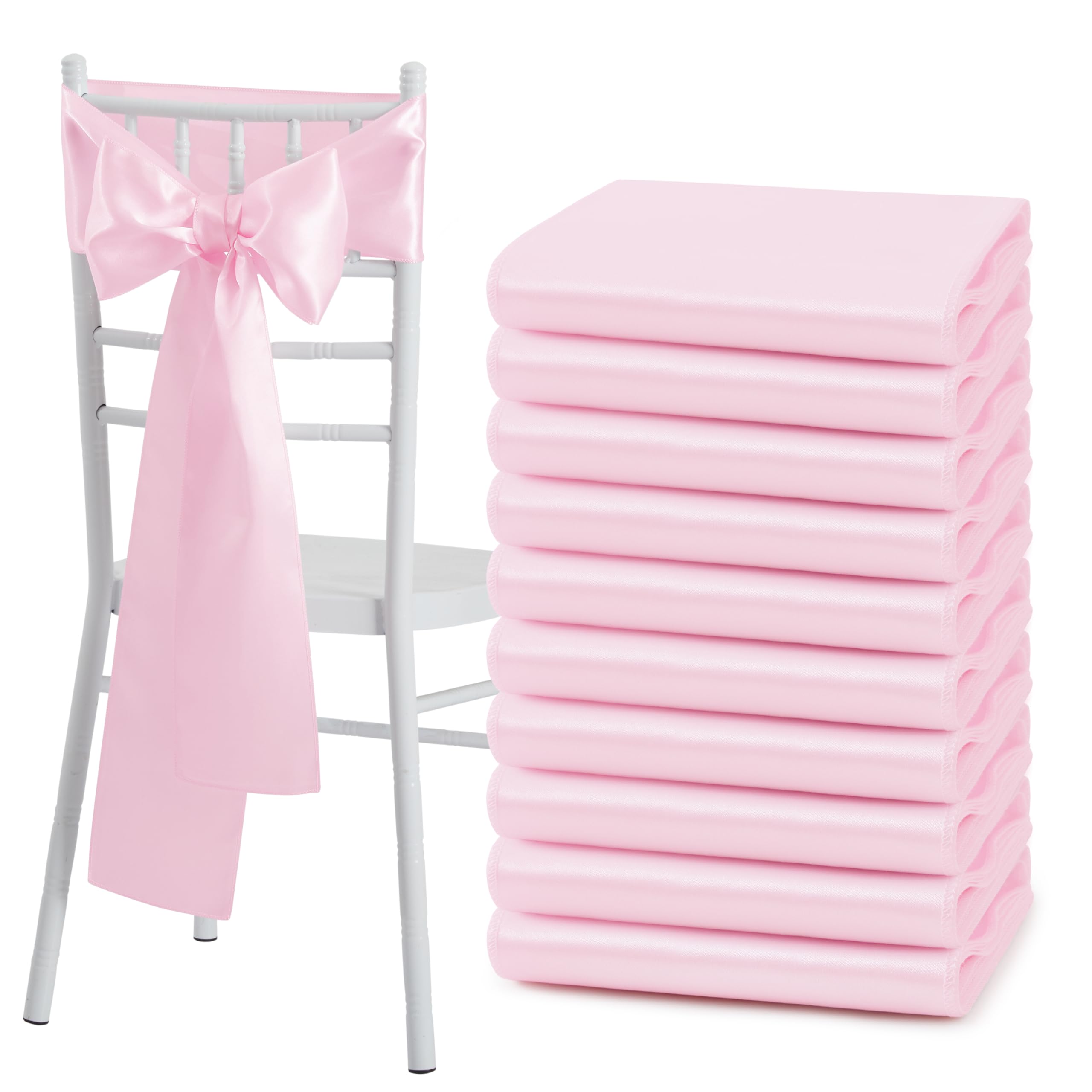 Chair Sash Organza - 10/50 Adet Saten Sandalye Kuşakları Yaylar