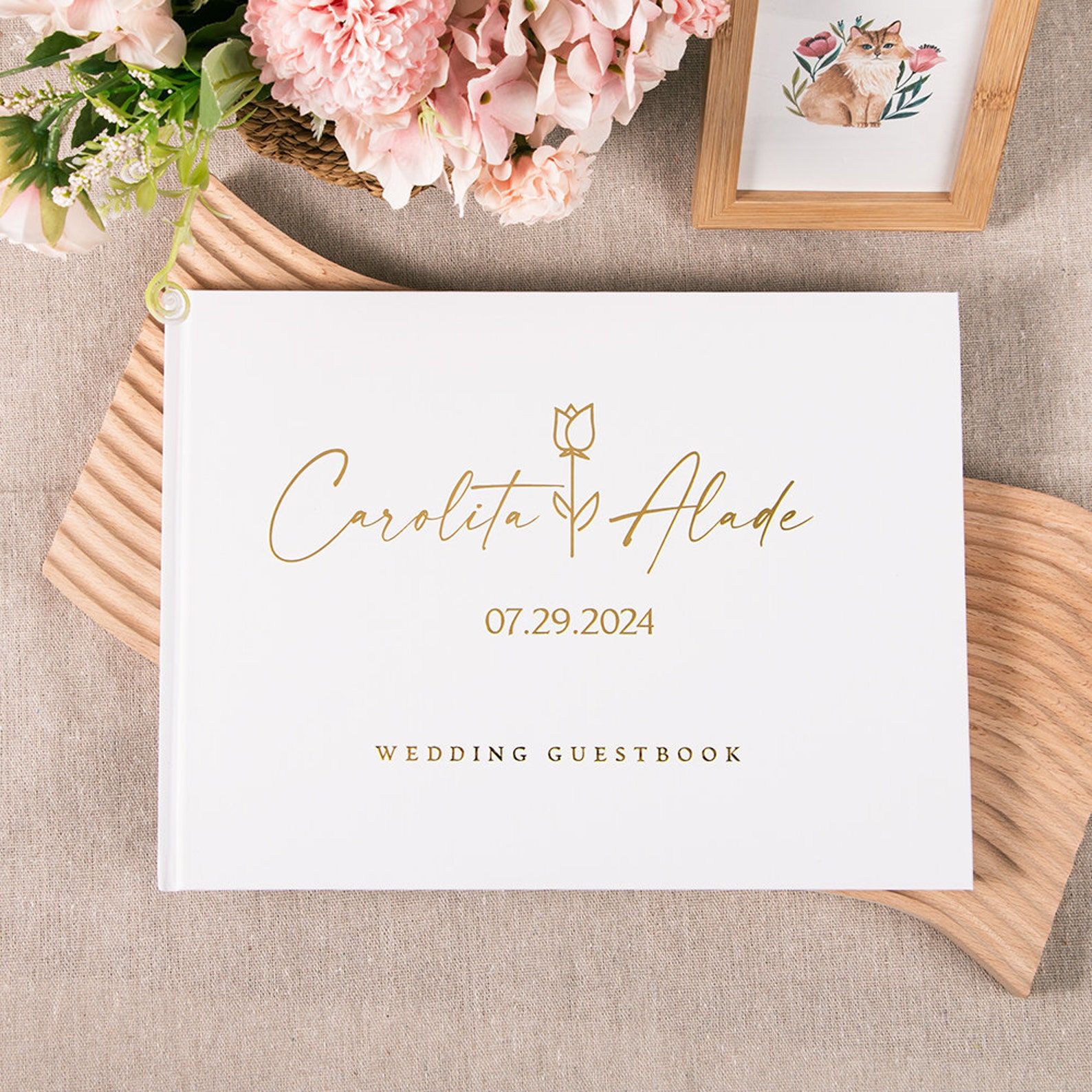 Wedding Supply List - Özel Düğün Ziyaretçi Defteri Kişiselleştirilmiş Ziyaretçi