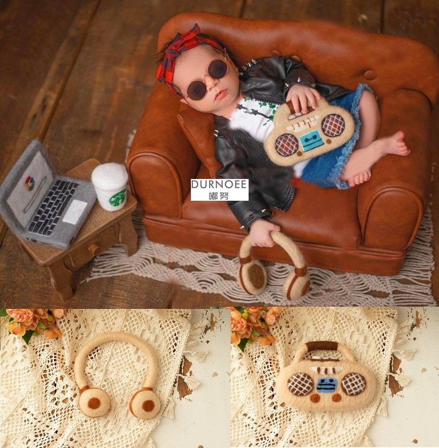 Yün keçe bebek yenidoğan fotoğ - Photo Booth Prop incelemesi ve fiyatı