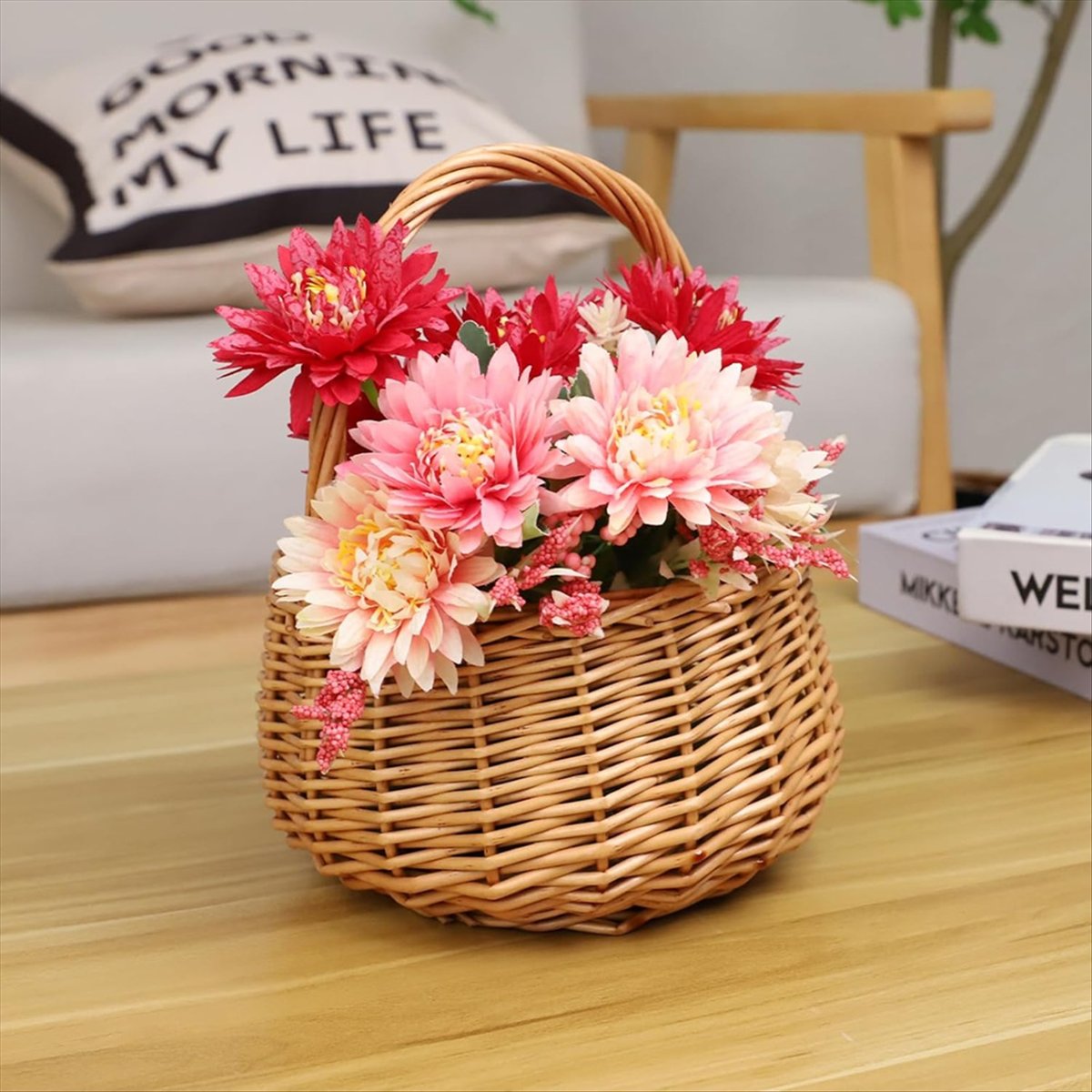 Saplı Hasır Piknik Sepeti, Düğ - Flower Girl Basket incelemesi ve fiyatı