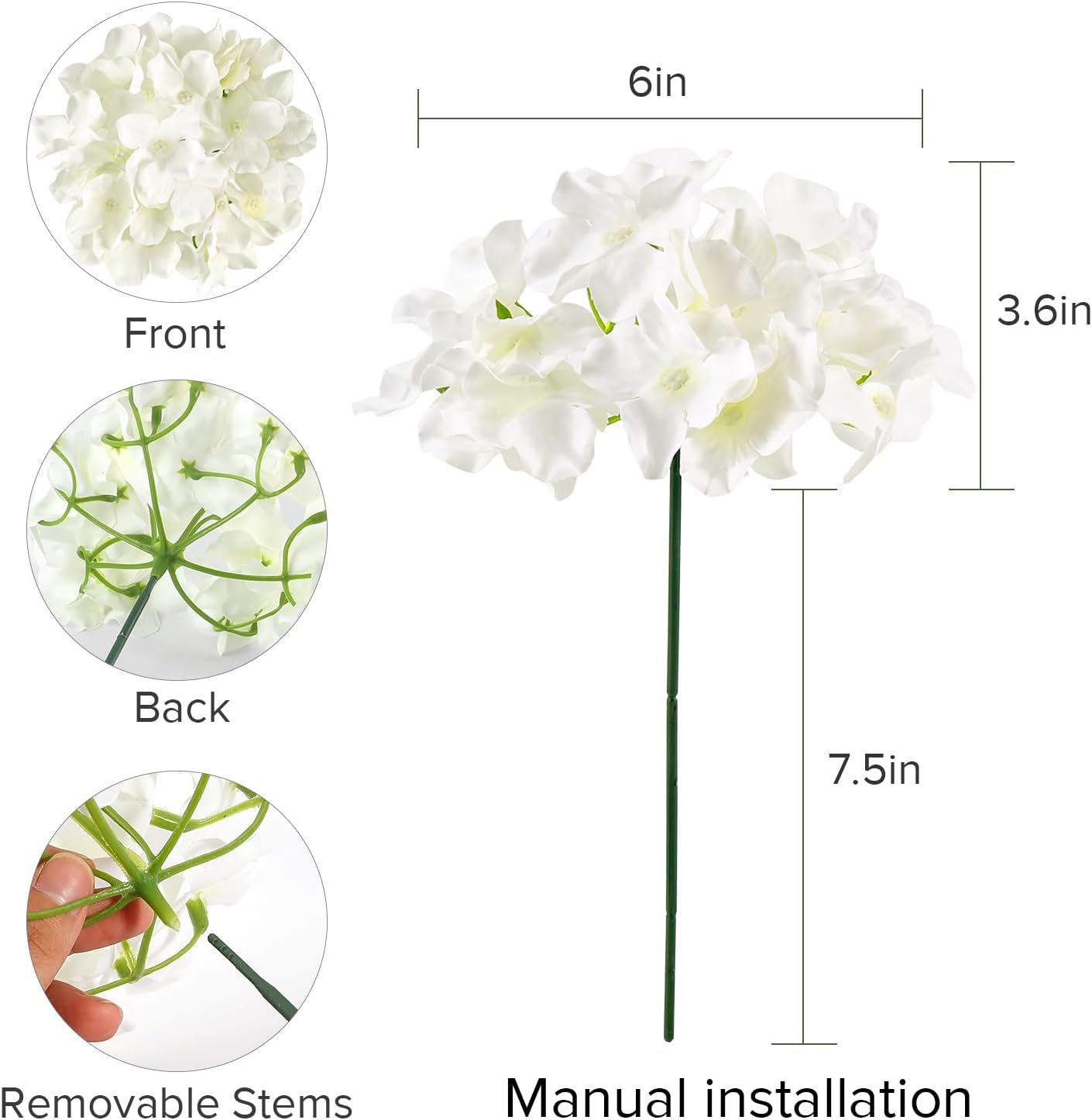304 Adet Beyaz İpek Yapay Orta - Wedding Supply Bulk incelemesi ve fiyatı