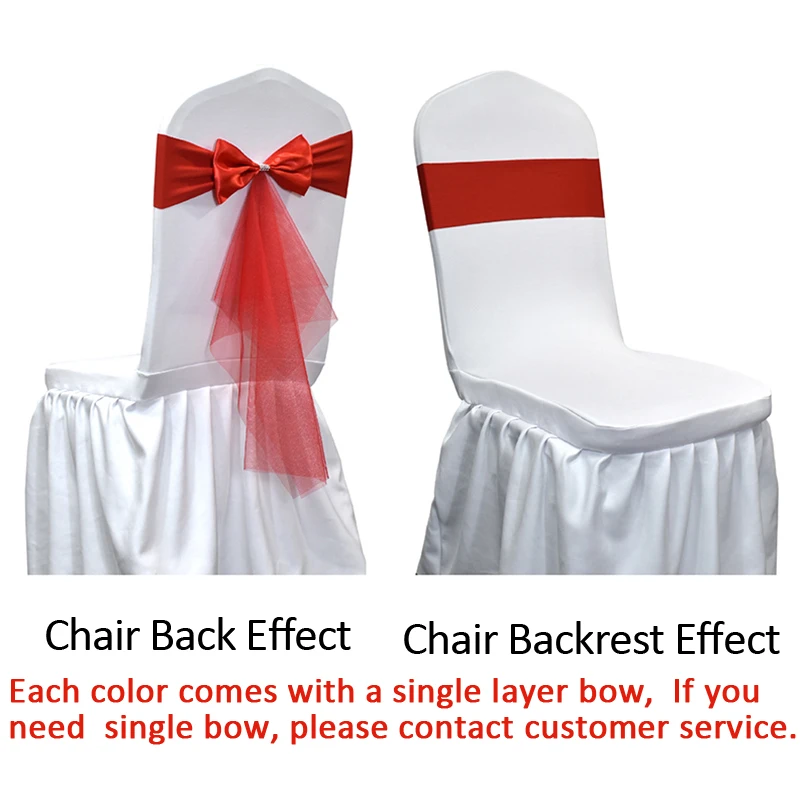 10 50 adet Spandex Sandalye Ka - Chair Sash Organza incelemesi ve fiyatı