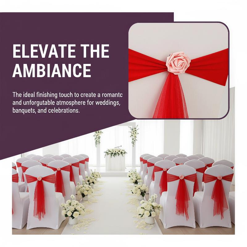 1 adet Organze Sandalye Kuşakl - Chair Sash Organza incelemesi ve fiyatı