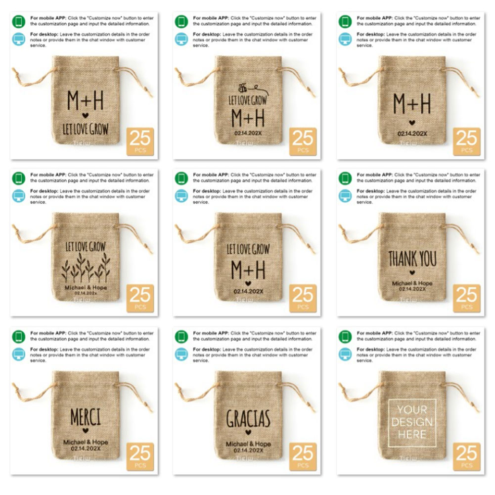 25PCS-Kişiselleştirilmiş Çuval - Wedding Supply List incelemesi ve fiyatı