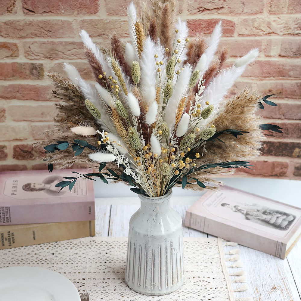 100 adet Kurutulmuş Pampas Çim - Wedding Floral Supply incelemesi ve fiyatı