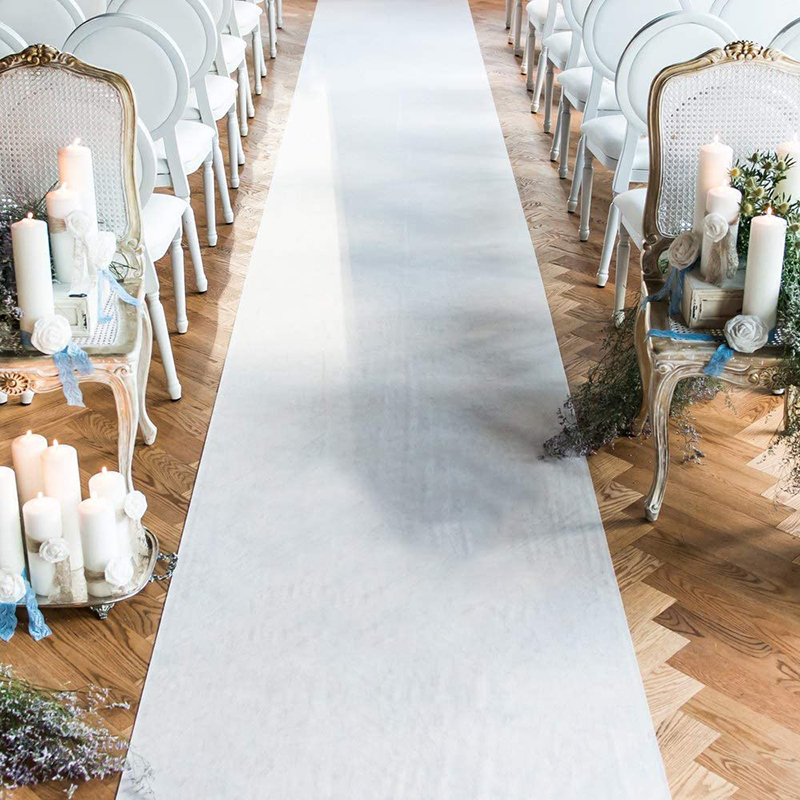 Kaymaz Dokunmamış Kumaş Düğün  - Aisle Runner White incelemesi ve fiyatı