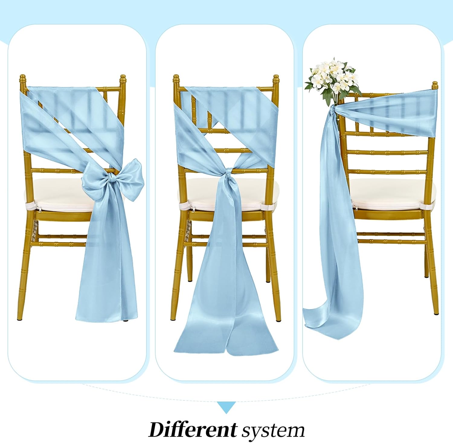 10/50 Adet Saten Sandalye Kuşa - Chair Sash Organza incelemesi ve fiyatı