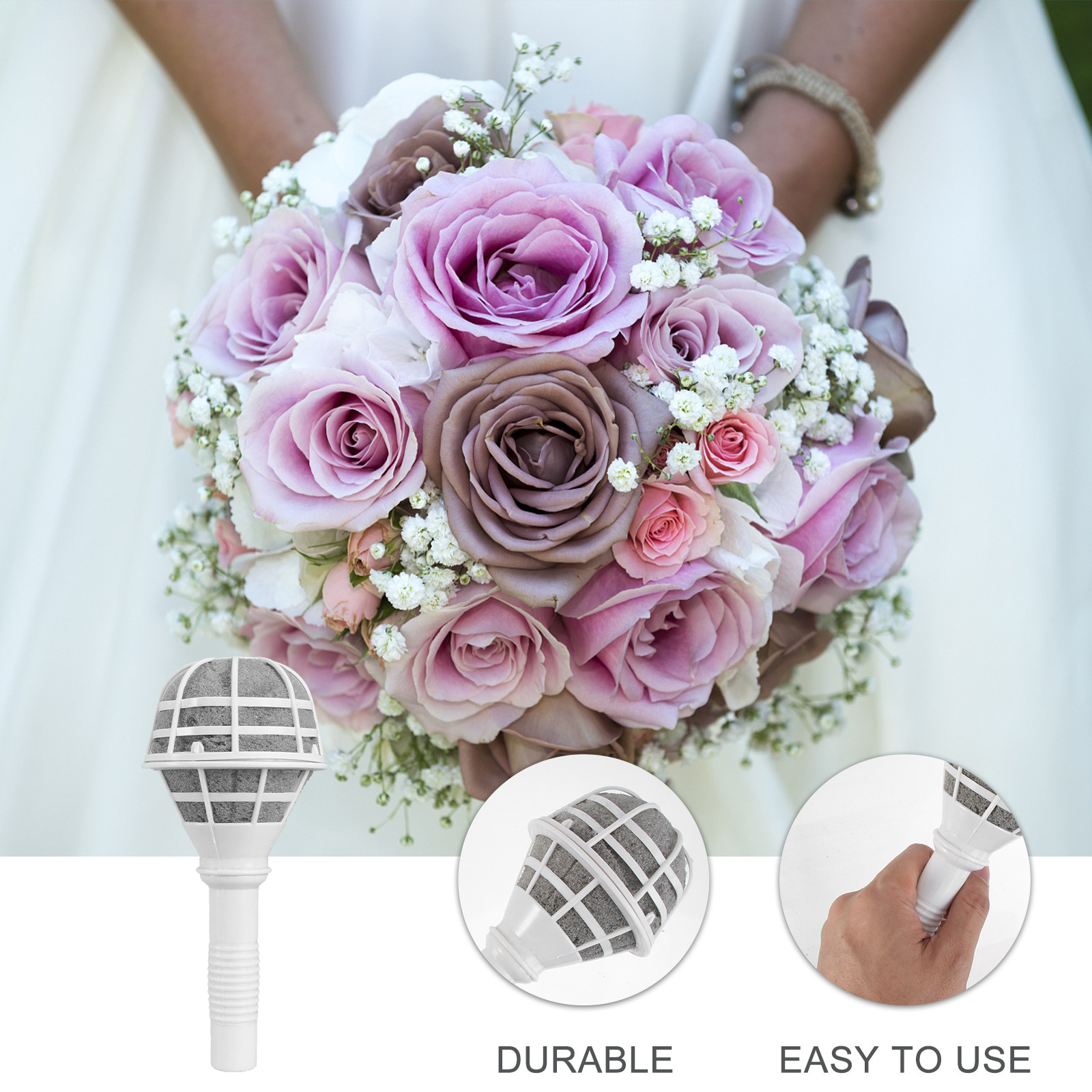6 Adet Çiçek Saplı Gelin Buket - Wedding Floral Supply incelemesi ve fiyatı