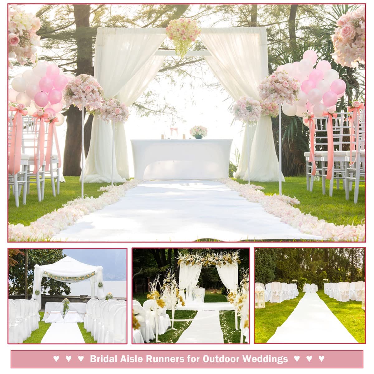Düğün beyaz halı kaymaz otel k - Aisle Runner White incelemesi ve fiyatı