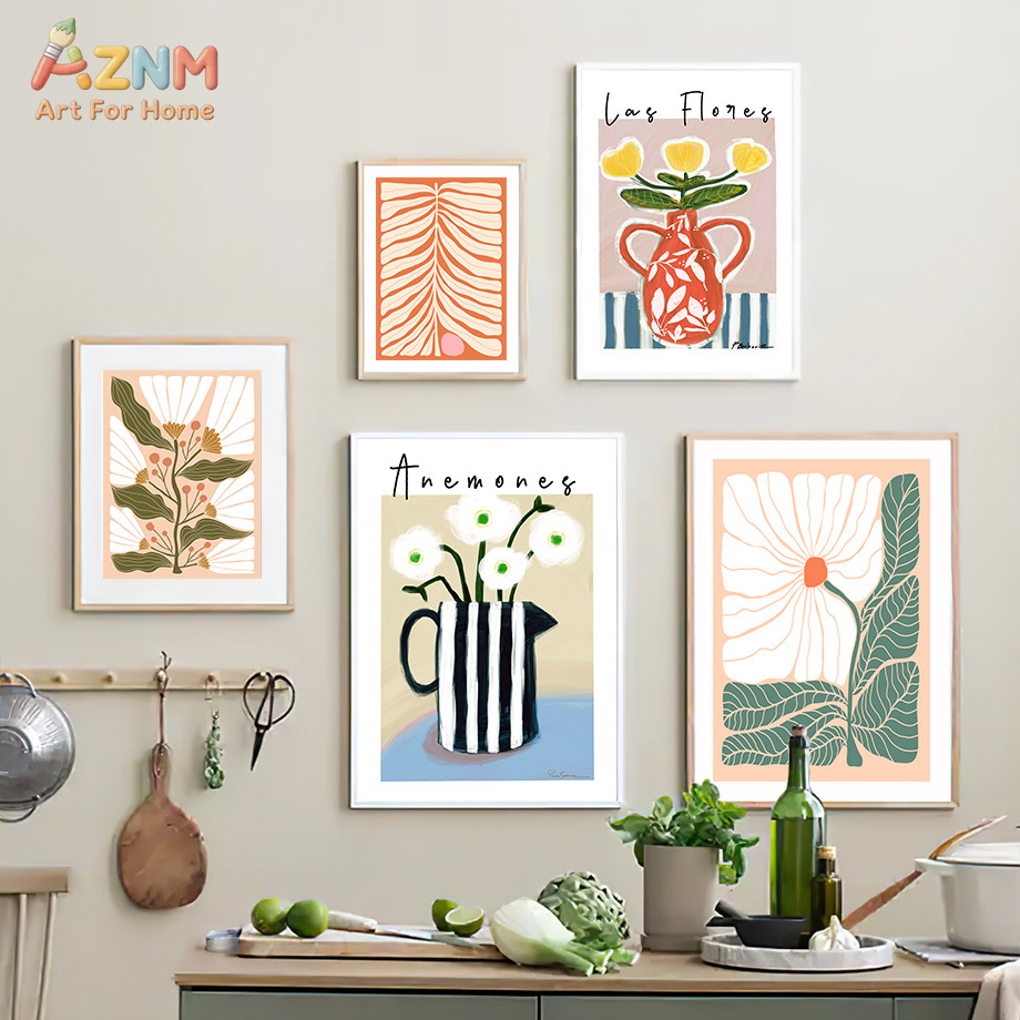 AZNM Boho Çiçekli Kanvas Duvar - Flower Girl Basket incelemesi ve fiyatı