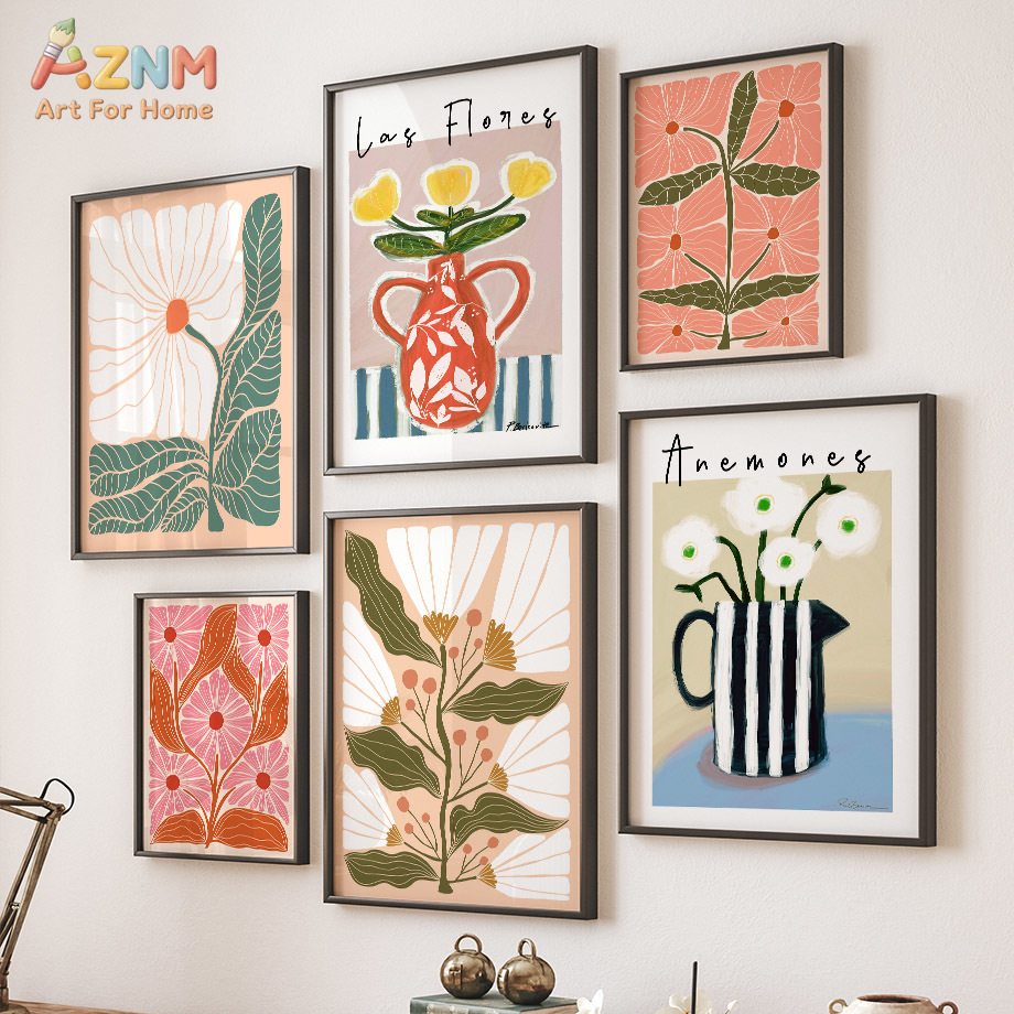 AZNM Boho Çiçekli Kanvas Duvar - Flower Girl Basket incelemesi ve fiyatı